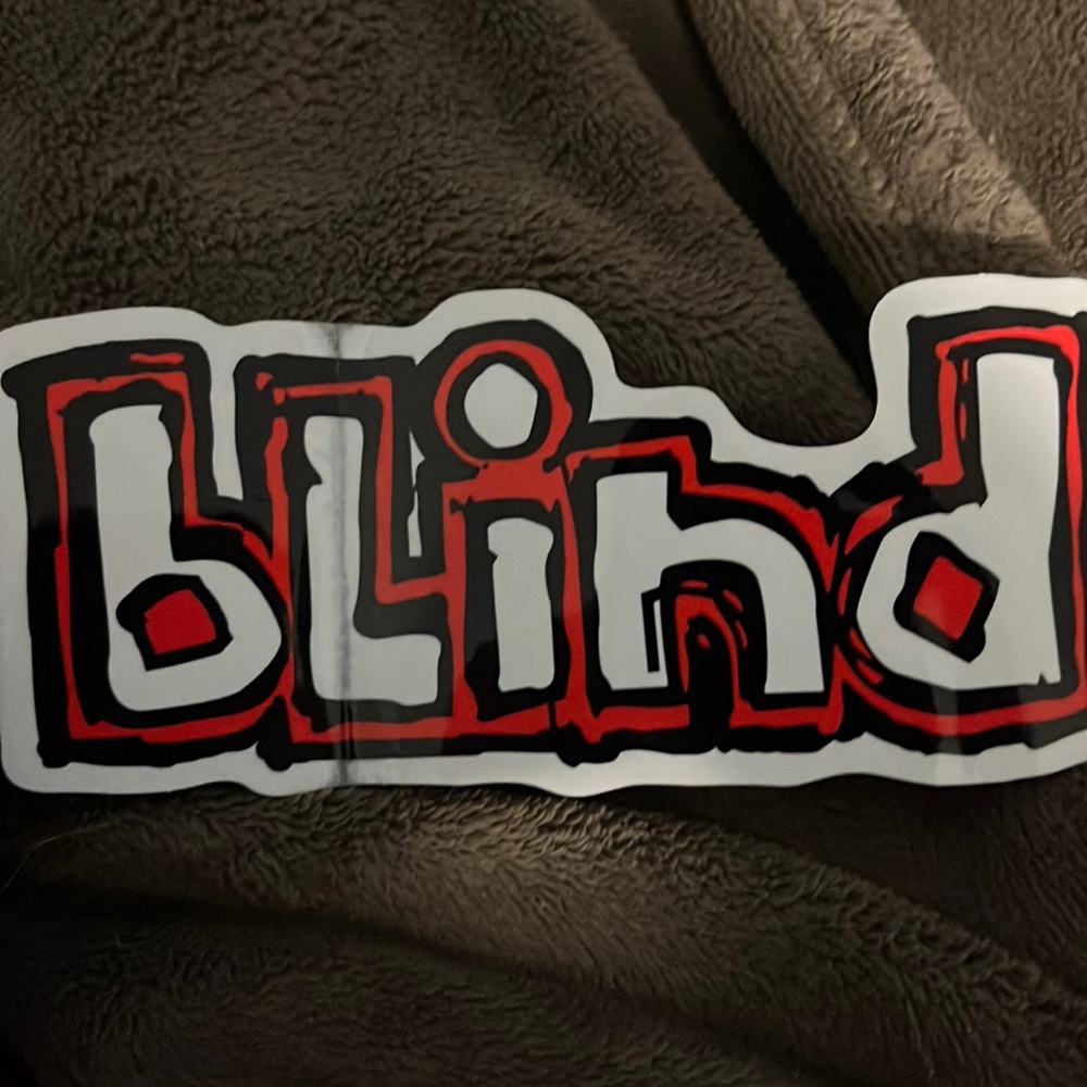 Blind sticker